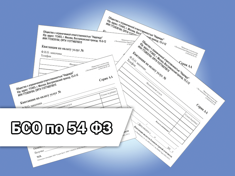 Бланк строгой отчетности: назначение и использование по 54-ФЗ